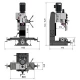 drehen-fraesen-bohren.de Bohr-Fräsmaschine OPTImill MB 4